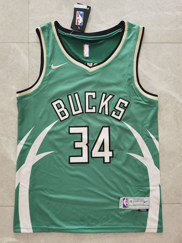 Cheap Men Milwaukee Bucks 34 Antetokounmpo Green Award Edition Nike 2021 NBA Jerseys